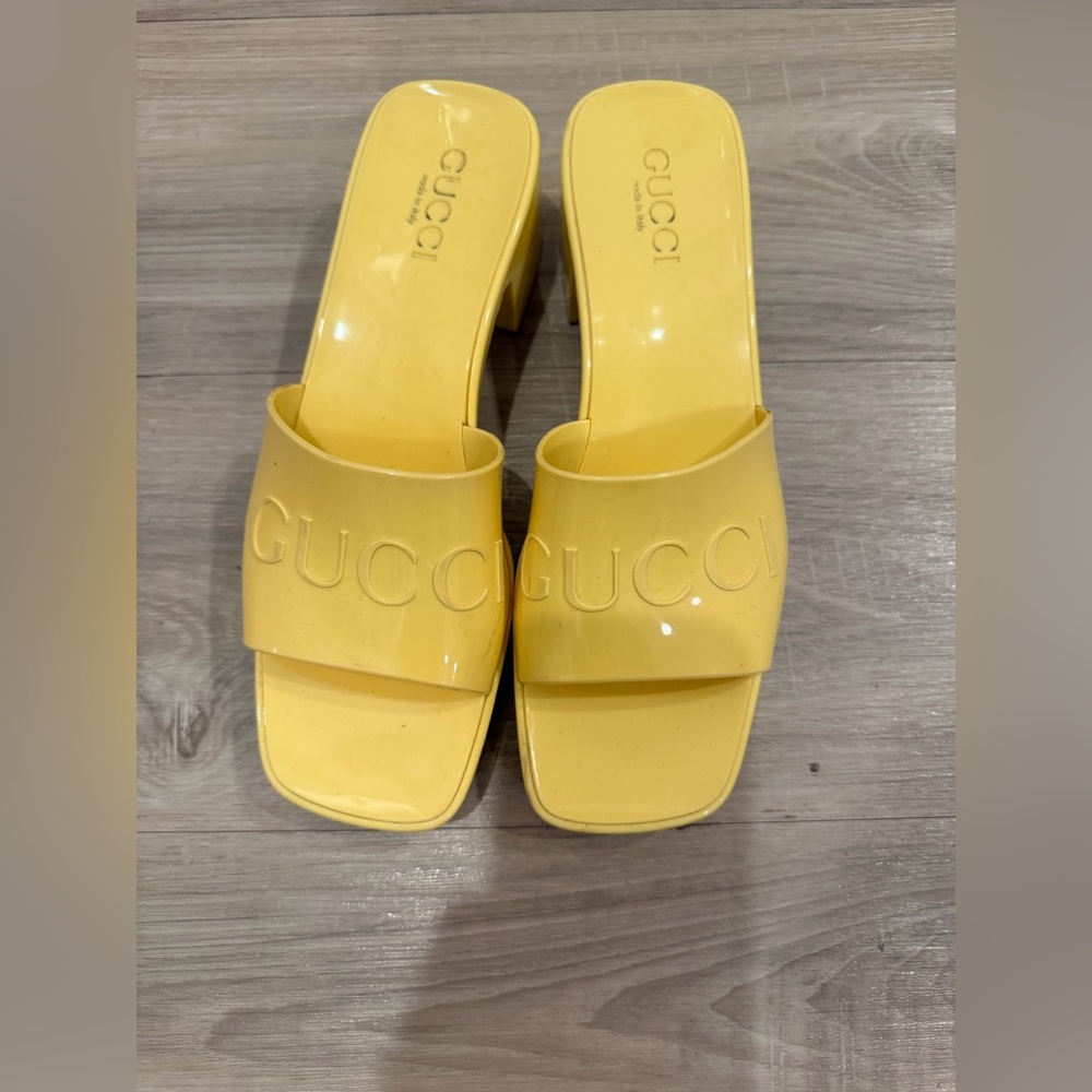 Gucci Jelly Platform Sandals